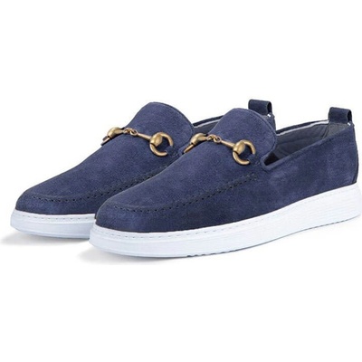 Ducavelli Мъжки ежедневни обувки от естествен велур - Тъмносини #358110 (358110_Тъмносин)