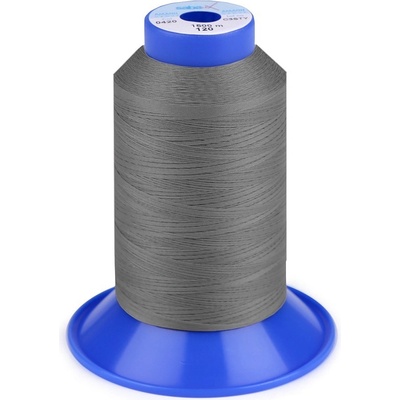 Nitě elastické Sabaflex 120; 1500 m, velké, 318 šedá střední