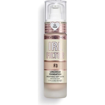 Makeup Revolution IRL Filter dlouhotrvající matující make-up F3 23 ml