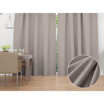 Biante Zamatový záves Velvet Prémium SVP-015 Latte - šírka 270 cm 270x200 cm