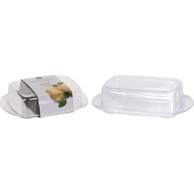 EH Excellent Houseware Máslenka s víkem, plastová, 17,5 x 12 cm – Zboží Mobilmania