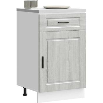 vidaXL Кухненски шкаф Porto, сив сонома, инженерно дърво (853963)