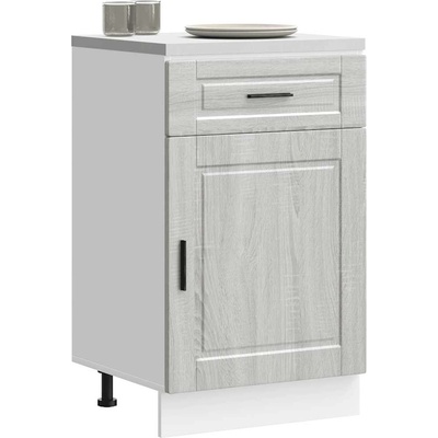 vidaXL Кухненски шкаф Porto, сив сонома, инженерно дърво (853963)