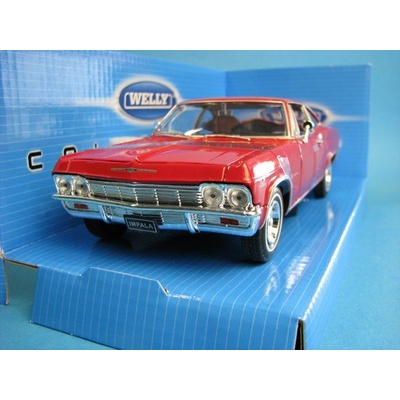 Welly Model Chevrolet Impala SS 396 1965 červená 1:24