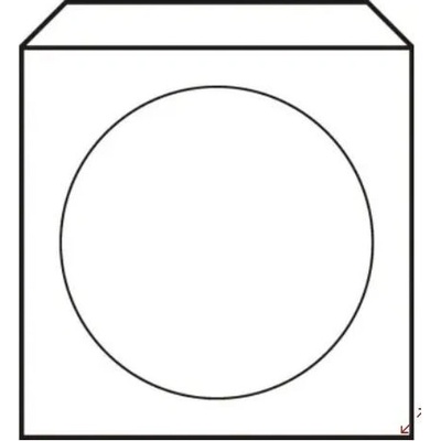 Harmanec-Kuvert Obálky na CD 125x125 s okienkom 50 ks