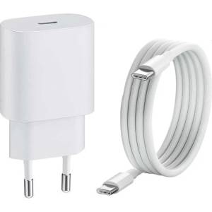  Комплект Бързо зарядно 20w usb-c pd 3.0 + 2м кабел usb-c (hx-m9_1)