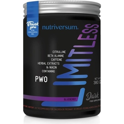 Nutriversum Dark Limitless, 380 Grams