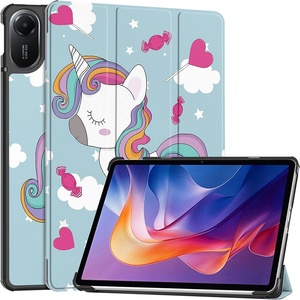 Techsuit Калъф за Xiaomi Redmi Pad 2 - Techsuit - FoldPro - Еднорог - Син