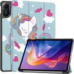 Techsuit Калъф за Xiaomi Redmi Pad 2 - Techsuit - FoldPro - Еднорог - Син