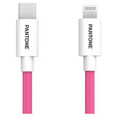 TelForceOne GSM174233] PANTONE MFi USB-C - Lightning 1,5m růžový