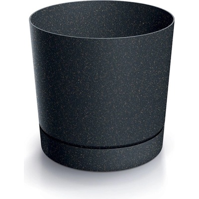 PROSPERPLAST Kvetináč TUBO P ECO WOOD antracit 17,8cm