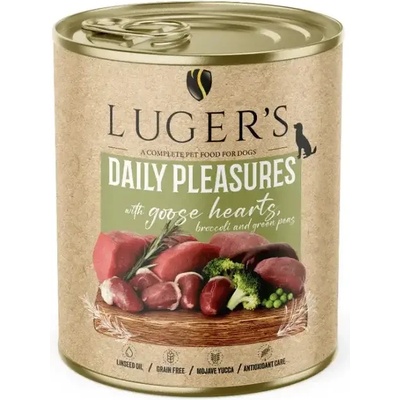 Luger’s Superfood Luger`s Dog храна за кучета с гъши сърца, 800gr