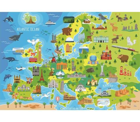 EDUCA Mapa Evropy 150 dielov