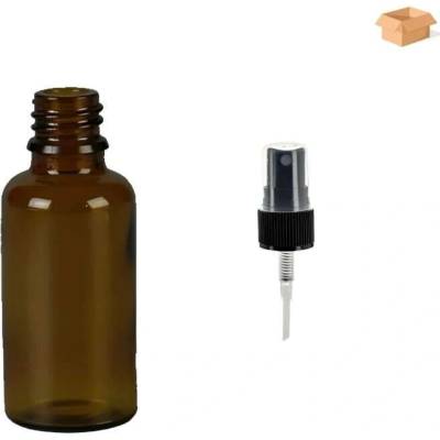 Luna Skleněná lékovka s černým kosmetickým rozprašovačem 30 ml 168 ks