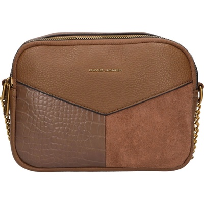 David Jones dámská crossbody kabelka Electe hnědá