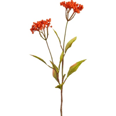Mica Decorations Umelá kvetina vetvička cezmíny, oranžová, 75 cm