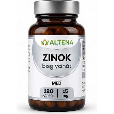 ALTENA Zinok bisglycinát 15mg + meď 120 ks