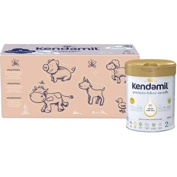 Kendamil Premium 2 HMO+, 2, 4 кг (3× 800 г), креативна опаковка с подарък (35343264/BOX)
