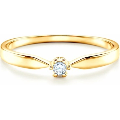 Savicki zásnubní prsten Triumph of Love žluté zlato diamant PI Z D 00064