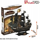 CubicFun 3D puzzle Pirátská loď Queen Anne´s Revenge 155 ks