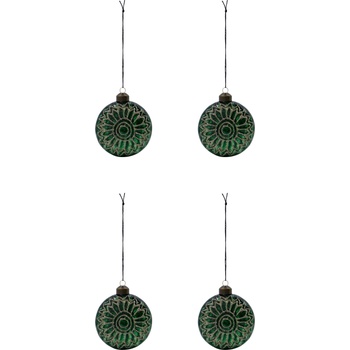 House Doctor HDCirculo коледни украшения, тъмнозелени, 4 бр (206926009)