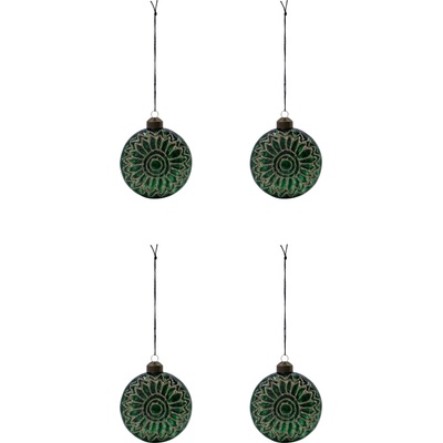 House Doctor HDCirculo коледни украшения, тъмнозелени, 4 бр (206926009)
