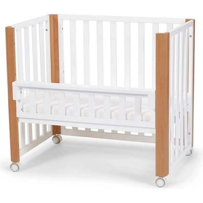 Kinderkraft Drevená postieľka Koya 60 x 120 cm biela