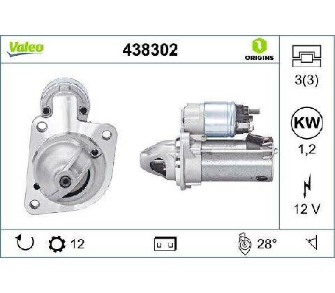 Startér VALEO 438302