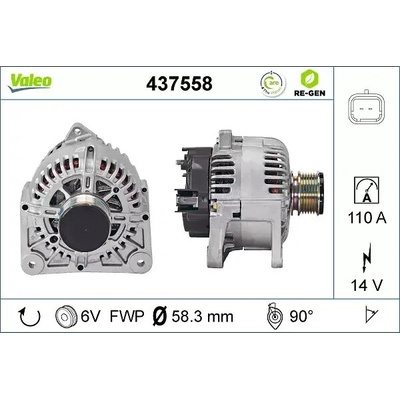 VALEO Alternátor VA 437558
