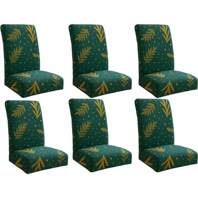 ISO TRADE Vánoční potahy na židle 6 ks - zelené – Zboží Dáma