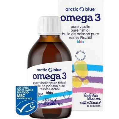 ARCTIC BLUE Kids Omega 3 450mg DHA, 380mg EPA & Vitamin D 400IU 150 ml