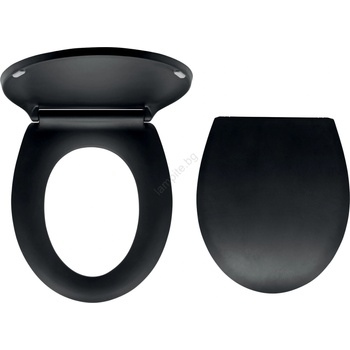 FERRO - Тоалетна седалка SoftClose дуропласт/черна (NR0167)