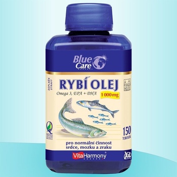 VitaHarmony Rybí olej Omega 3 1000 mg 150 tobolek