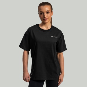 GymBeam STRIX Дамска тениска Lunar Oversized Black XS