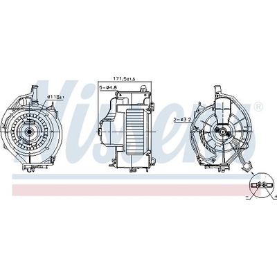 vnitřní ventilátor NISSENS 87478