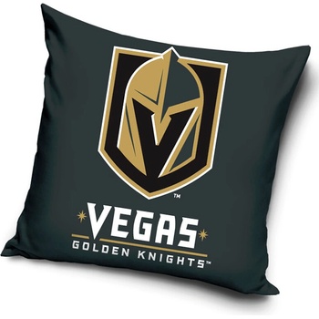 TipTrade Velurový Polštář NHL Color Vegas Golden Knights 40x40