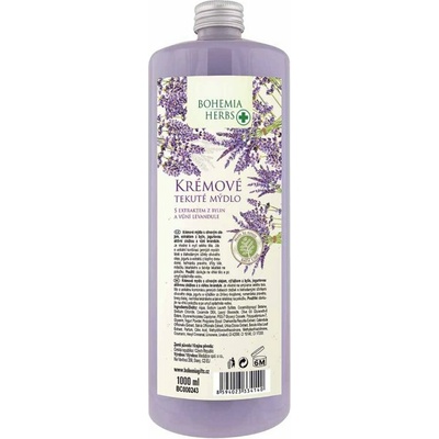 Bohemia Cosmetics Tekuté mýdlo náhradní náplň s vůní levandule 1000 ml