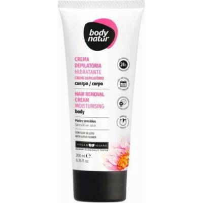 Body Natural depilační tělový krém s lotosovým květem 200 ml