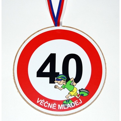 Medaile k 40. narozeninám pro muže – Zboží Dáma