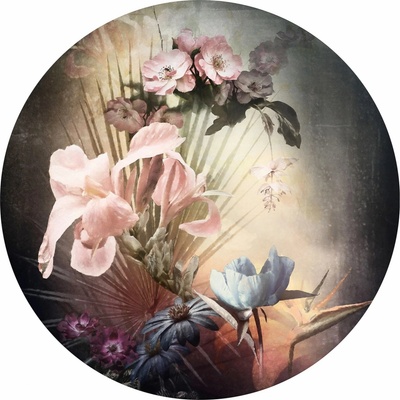 Komar Samolepicí vliesová fototapeta Dot Flemish Flowers pr. 125 cm