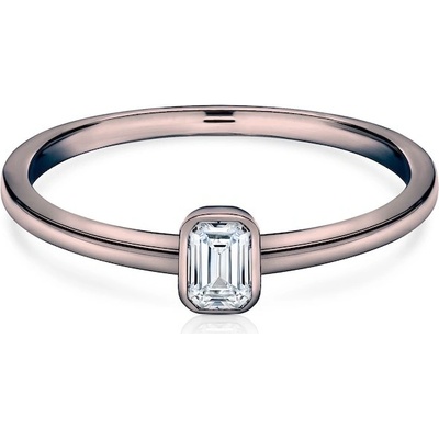 Savicki Zásnubný prsteň Pure čierne zlato diamant PURE P EM 20 D CZ