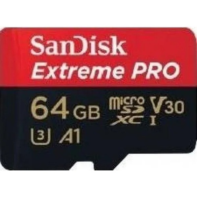 SanDisk microSDXC Extreme Pro 64GB C10/ UHS-I/V30 SDSQXCG-064G-GN6MA/173428