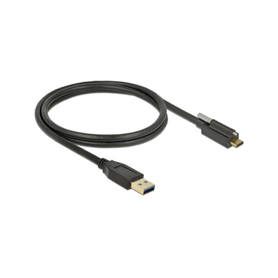 Delock USB-Kabel Superspeed 10 Gbps A->C St/St Schraube 1.0m (83717) (83717)