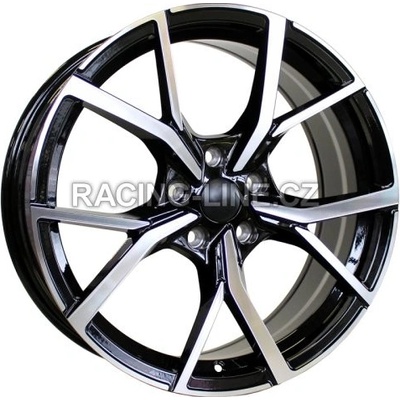 Racing Line B5801 9.5x22 5x112 ET31 black polished