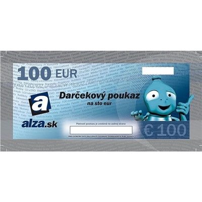 Darčekový poukaz Alza.sk na nákup tovaru v hodnote 100 €