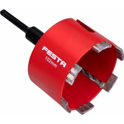 FESTA 24820.01 Korunka vrtací diamantová 102mm segmentová se stopkou SDS+/M16