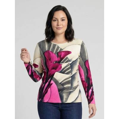 Hajo 10928 D Shirt Blütendruck Multicolor