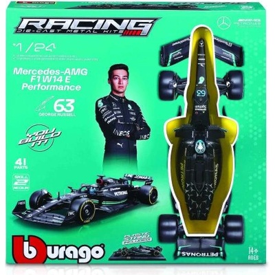 Bburago 1: 24 RACE Formula F1 MODEL-KIT - Mercedes-AMG F1 W14 E (2023) #63 Джордж Ръсел