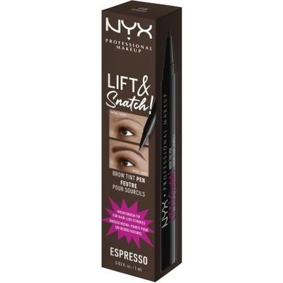 NYX Professional Makeup Lift&Snatch Brow Tint Pen fix na obočie 08 Espresso 1 ml