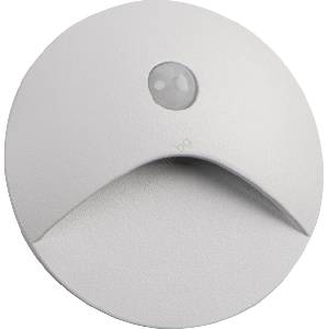 Kanlux 39135 - LED осветително тяло за стъпала със сензор EXIN 2, 5W/230V 4000K IP65, бяло, кръгло (KX2643)